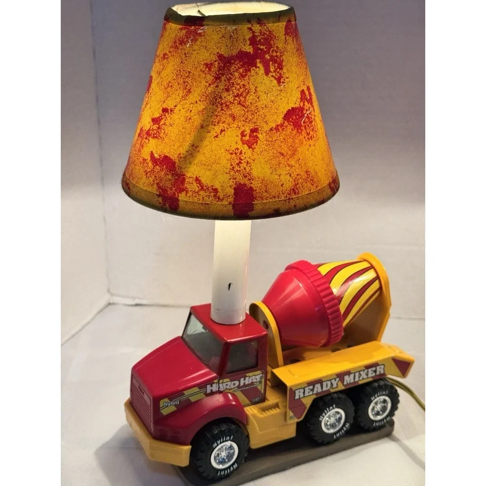 Very Rare Vintage Lot Of 2 HardHat Lamps contractors trucks 1989